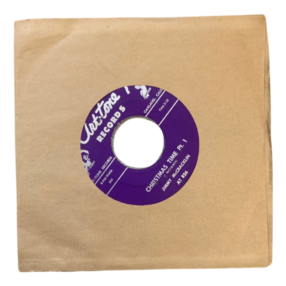 Jimmy McCracklin Christmas Time Part 1 & 2 R&B 7" 45 Vinyl Art-Tone Records 1961 - Picture 3 of 4